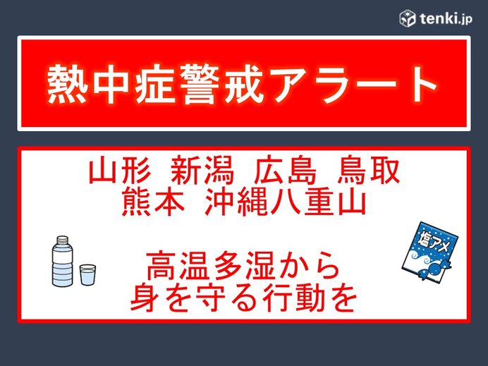 東北から沖縄に熱中症警戒アラート　25日高温多湿から身を守る行動を