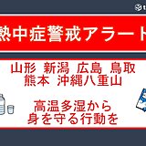 東北から沖縄に熱中症警戒アラート　25日高温多湿から身を守る行動を