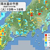 関東　朝は東京都心でも本降りの雨　夜のはじめ頃にかけて急な雨や雷雨に注意