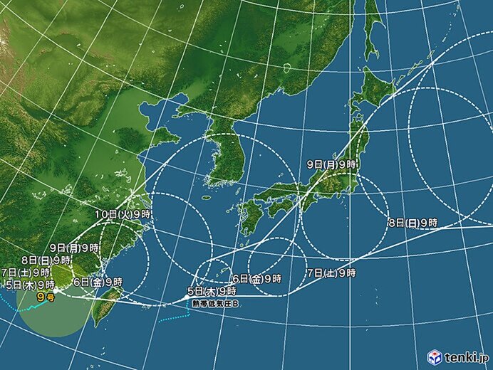 台風と熱帯低気圧の動向