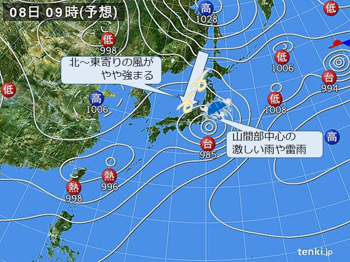 台風10号による北陸地方への影響