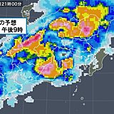 13日の関東　局地的に激しい雨　気温は9月並み