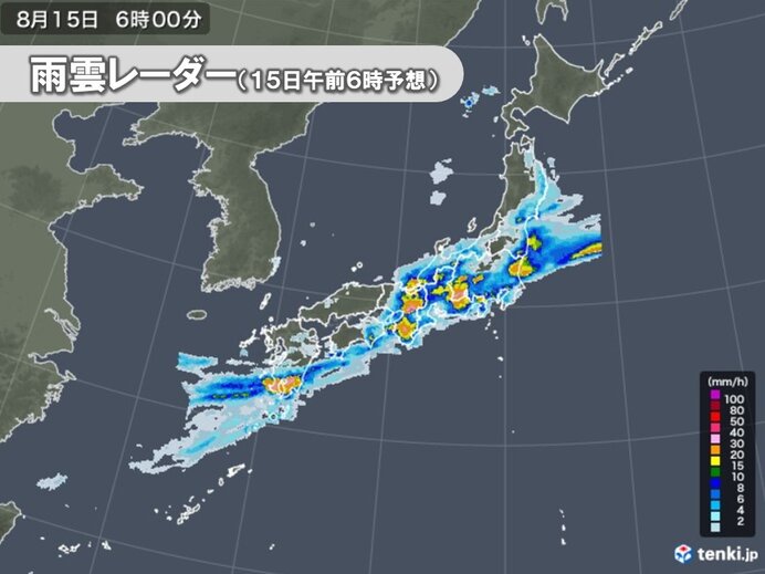 過去経験したことのない大雨エリア 東海や関東甲信などにも拡大 災害発生の危険度大 気象予報士 福冨 里香 21年08月14日 日本気象協会 Tenki Jp