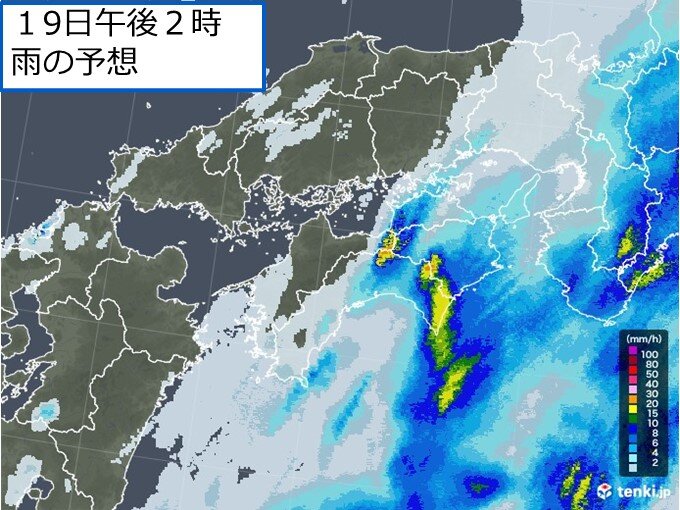 徳島県では1時間100ミリ以上の雨を観測　四国、中国地方は引き続き土砂災害に警戒_画像