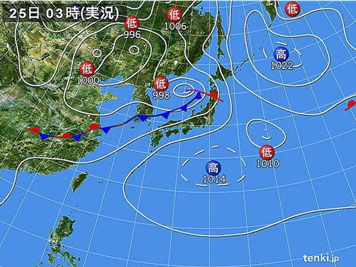 東北を中心に大雨