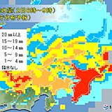 関東　あす2日(木)　朝の通勤時間帯に激しい雨　大雨の恐れも