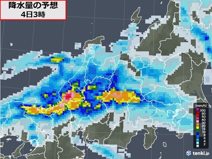 北陸　あす4日にかけて福井・石川方面を中心に警報級の大雨のおそれ