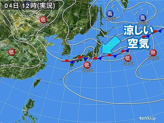 東京都心　9月に入ってから25℃未満の日続く