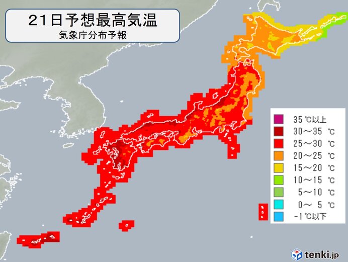 最高気温は平年並みか高く　真夏日も