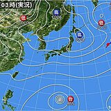 26日　北陸や東海、近畿を中心に雨雲発達　激しい雨も　沖縄には台風からのうねり