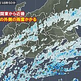 台風16号　紀伊半島が強風域に　関東から近畿に台風の外側の雨雲かかり始める