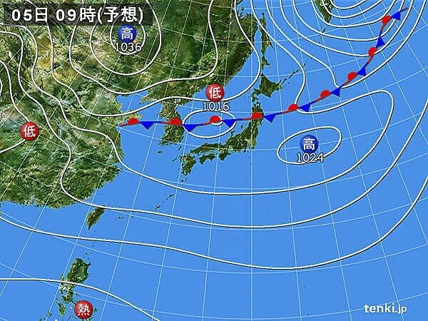関東から九州は晴れて暑さ続く