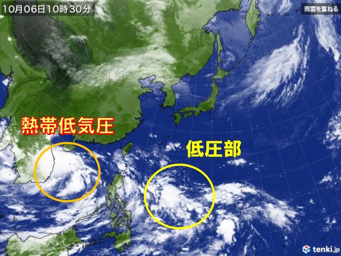 南の海上 積乱雲が発達中 まだ台風シーズン 10月の台風は勢力が強い 動向に注意 気象予報士 福冨 里香 21年10月06日 日本気象協会 Tenki Jp