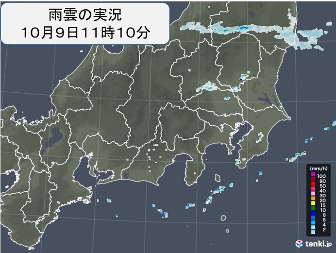 東北南部や関東　所々に雨雲　午後もにわか雨に注意