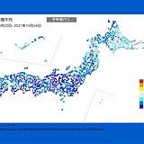 20日～24日　全国的に季節先取りの低温　「5日間平均気温」平年差4℃以上の所も