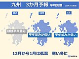 九州　今週はさわやかな秋晴れ続く　3か月予報　この冬は「寒い冬」