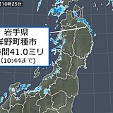 岩手県で激しい雨　北日本の雨の見通し