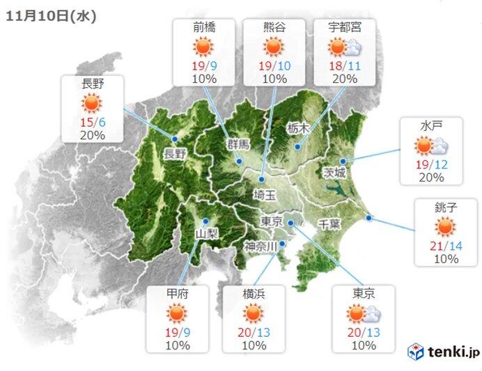 あすは天気回復