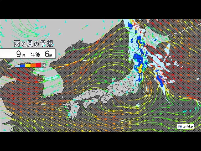 北日本　前線通過で午後は荒天に　北海道は警報級の暴風に警戒