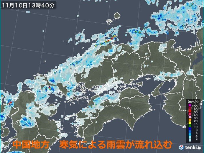 中国地方　寒気南下で季節が前進　しかし週末以降は季節が足踏み