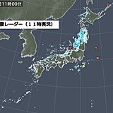 日本海側　大気不安定な状態続く　午後も急な強い雨　落雷　激しい突風に注意
