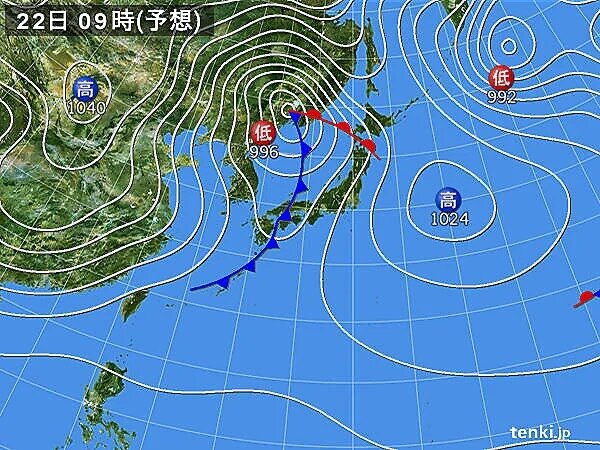 1週目(11月22日～28日)　あすは荒れた天気に