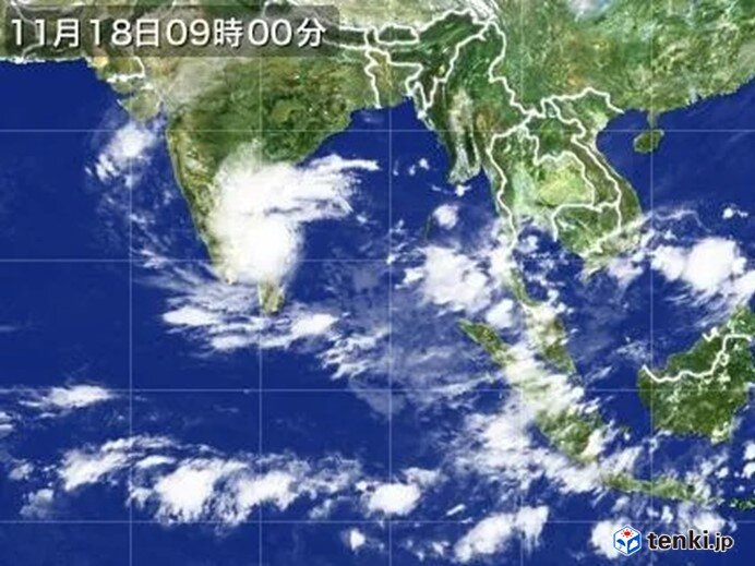 10月～11月　インドで大雨