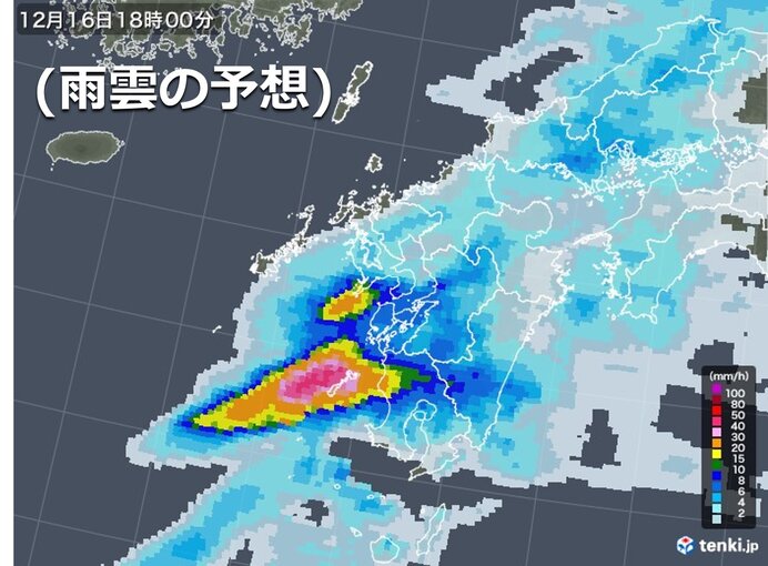 局地的に激しい雨