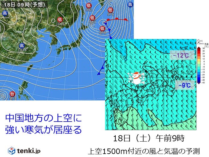 18日(土)　厳しい寒さ続く