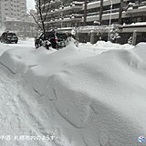 札幌市でドカ雪　24時間降雪量55センチ　統計開始以来1位の値を更新