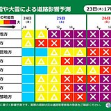 25日土曜から　暴風雪や大雪による道路影響「大」　予定変更や外出を控える選択も