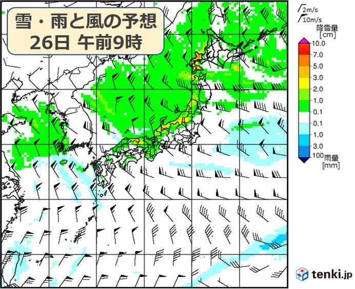 24時間で100センチの降雪も あさってから日本海側は大雪に 太平洋側で積雪も 気象予報士 田中 正史 21年12月23日 日本気象協会 Tenki Jp
