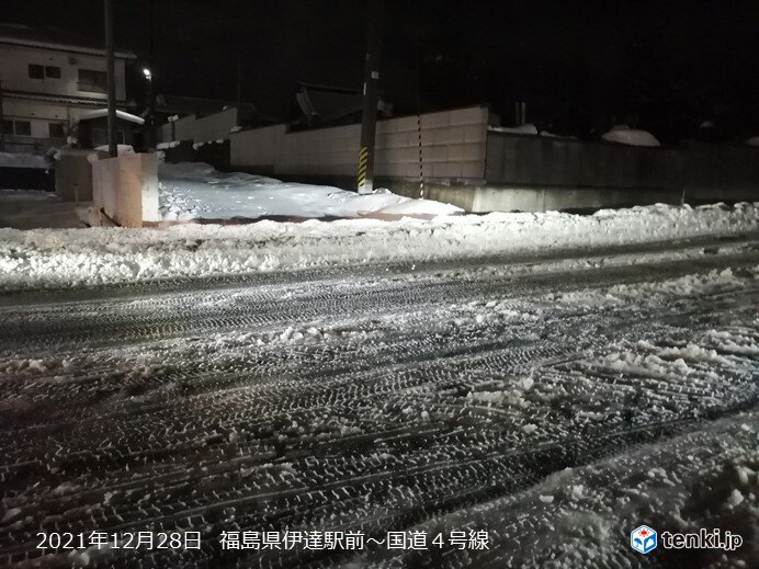 東北本線で見る　雪の状況