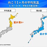 1か月予報　関東などに雪をもたらす「南岸低気圧」の動向に注意