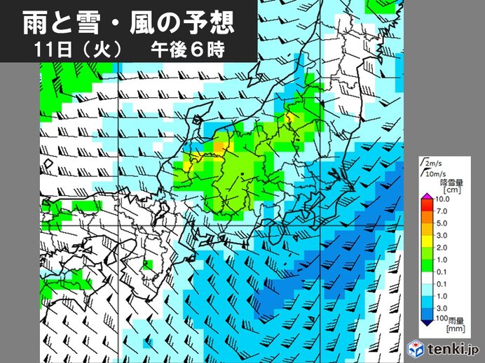 連休明け11日(火)　傘が必要