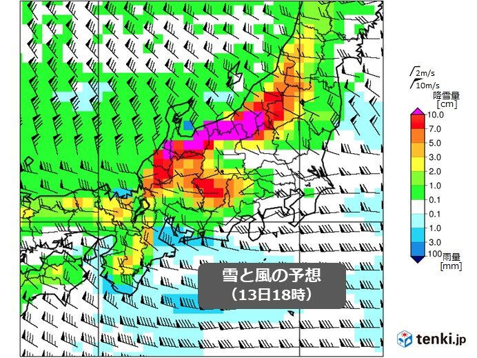 12日から強い冬型　北陸大雪に警戒　大学入学共通テストの頃まで影響が長引く可能性