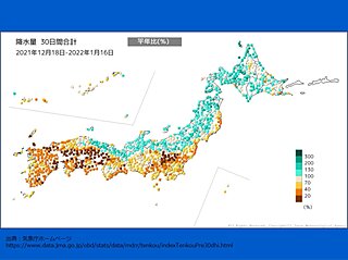 雨が少ない関東・山陽・四国・九州　最近30日間の降水量合計1.0ミリ未満の所も