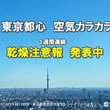 空気カラカラ　東京都心　1週間連続で乾燥注意報発表中　静電気バチバチを防ぐには?