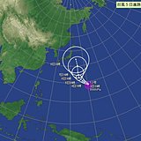 台風13号　発達しながら北上　本州接近か