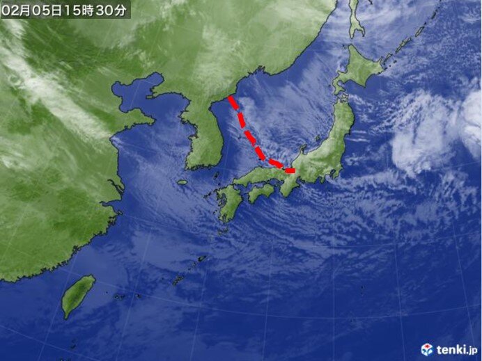 雪雲の状況