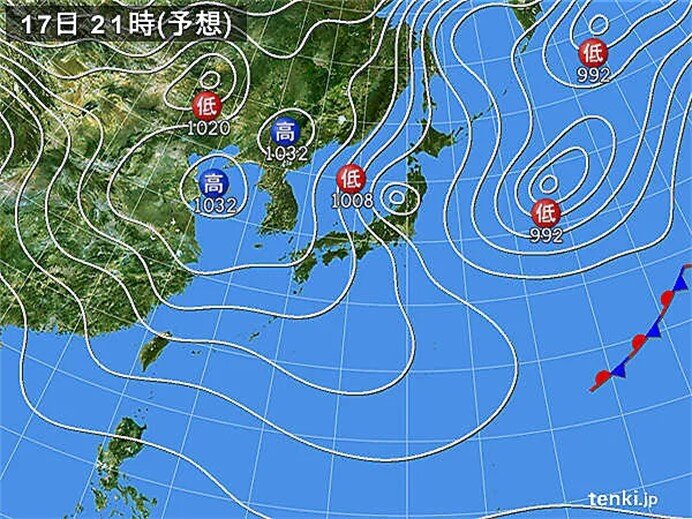 北陸から山陰を中心に積雪が急増