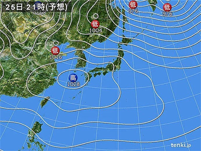 北海道から北陸　昼頃まで雪の降り方に注意