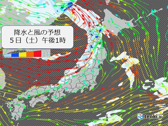 きょう5日　低気圧や前線が接近　北海道や北陸では風・波が強まる