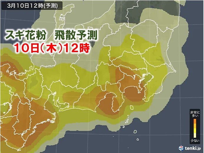 関東　来週にかけて日ごとに気温が上昇　今年初の20℃超え　花粉の飛散ピークに