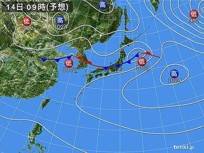 2週間天気 短い周期で天気の変化 寒暖差に注意 まだ冬物が活躍する日も 記事詳細 Infoseekニュース