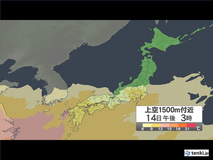少し動くと汗ばむくらいに