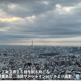 関東　今朝は南部ほど雲が多い　次第に晴れ間が広がるが　一部でにわか雨