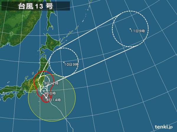台風の影響小　静岡県中心に高波に警戒・強風に注意