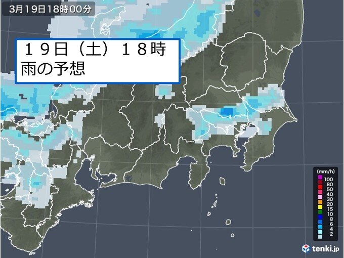 午後は大気の状態不安定　にわか雨に注意