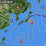 9日　台風13号東北へ　関東は再び厳暑に